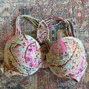 vintage Victorias Secret Swim Sexy 'The Fabulous' Strappy Bikini Top 36C
